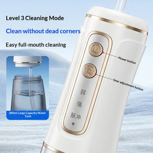 Mini <span class=keywords><strong>Irrigador</strong></span> Bucal Portátil, <span class=keywords><strong>Irrigador</strong></span> Dental <span class=keywords><strong>de</strong></span> Pulso con 3 Modos, 120 PSI, 380 ml, 1200 mAh, IPX7, Tipo C, para Viajes y Hogar - Product Image 4