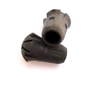 Protector de Punta para Bastón de Trekking, de Goma, Universal, Negro, Resistente al Desgaste, Accesorios para Senderismo, Camping y Montañismo - Product Image 1