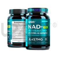 Supplément NAD de marque privée extra fort au thé vert + astaxanthine resvératrol, CoQ10, acide alpha-lipoïque pour femmes et hommes