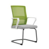 Chaise de bureau ergonomique moderne en maille, base fixe sans roulettes, accoudoirs fixes, pour bureau, maison, chambre, vente en gros