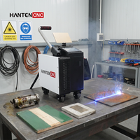 Machine de nettoyage au laser pulsé HANTENCNC certifiée CE 200W 300W pour l'élimination industrielle des peintures et des oxydes métalliques