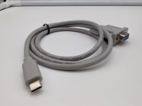 Cable de transmisión de datos de adaptador D-sub de 9 pines a tipo C para equipos de telecomunicaciones Cable gris Db