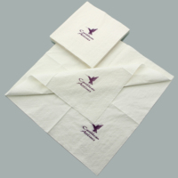 Serviettes de table personnalisées en papier, lot de pièces, serviettes en papier personnalisées