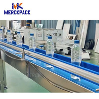 Machine de remplissage automatique d'eau minérale CGF8-8-3, ligne de production de bouteilles PET à haute vitesse 3-en-1 (rincage, remplissage, bouchage)