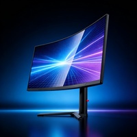 Moniteur d'ordinateur en gros 34 pouces HD incurvé LCD pour jeux PC, écran 180Hz, fourniture d'usine OEM/ODM