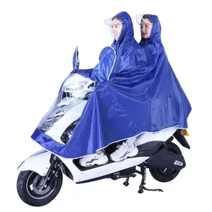 Spezieller verschleißfester verdickter Polyester-Nylon-Motorrad-Doppel-Reinmantel Poncho einzeln