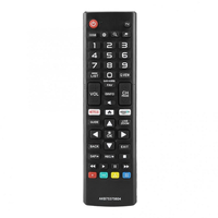 Control Remoto Universal de Código Fijo AKB75375604 de Alta Calidad con Teclas de Acceso Directo para Streaming, Compatible con LG Smart TV