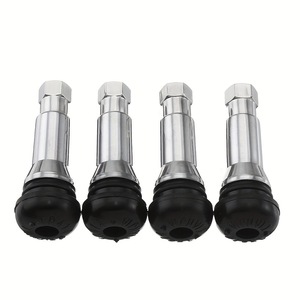 Tiges de valve tubeless Tr414ac avec noyaux de valve pour la réparation et le remplacement des pneus de voiture, en caoutchouc de type American Mouth - Product Image 1