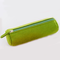 Porte-stylos portable en feutre avec fermeture éclair, grande capacité, durable, pour le bureau ou l'école, élégant organisateur de crayons