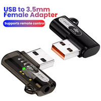 Adaptateur USB 90 degrés vers 3,5 mm, mâle vers femelle, réversible, convertisseur audio pour casque USB, faible bruit, 24 bits/96 kHz, dongle audio USB