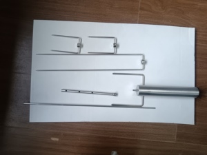2025 nueva llegada Bbq Spit Rotisserie con Motor de <span class=keywords><strong>acero</strong></span> <span class=keywords><strong>inoxidable</strong></span> Parrilla de <span class=keywords><strong>asador</strong></span> eléctrica portátil uso al aire libre - Product Image 6
