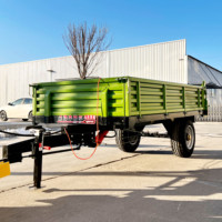 Offre Spéciale tracteur de style européen utilisation hydraulique 3ton ferme résistante inclinant l'arrière et le basculement latéral de remorque