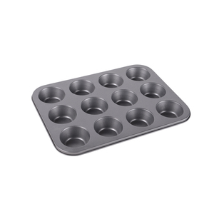 Molde <span class=keywords><strong>para</strong></span> Muffins de Acero al Carbono Antiadherente de 12 Tazas con 12 Moldes de Silicona Reutilizables, Juego de Utensilios <span class=keywords><strong>para</strong></span> Hornear Premium <span class=keywords><strong>para</strong></span> Cupcakes y Muffins - Product Image 3