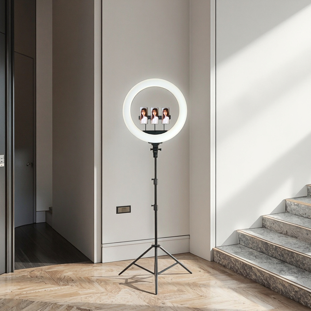 KY-BK416 18inch 45cm LED Ring Light 65W Plastic Continue Video Lamp Lighting