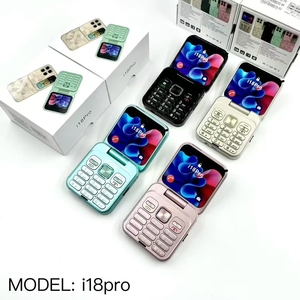 Nouveau téléphone portable à clapet I18 Pro Mini, radio FM, double carte SIM, téléphone mobile 2G, débloqué pour étudiants et personnes âgées - Product Image 1