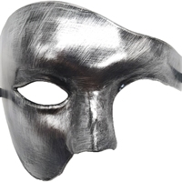 Masque de mascarade vénitien unisexe Biruil Phantom Opera demi-visage pour fête, vente en gros, collection 2026