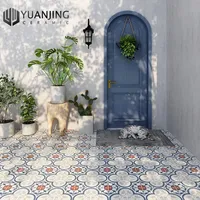 300x300mm mate esmaltado verde colorido porcelana azulejos flor mirada decoración del hogar antideslizante pequeño piso de cerámica ladrillos de pared