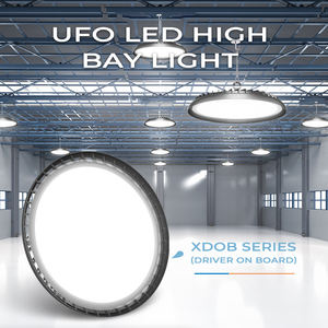 Éclairage industriel commercial en gros, éclairage de plafond pour entrepôt, atelier, aluminium, 100W, 150W, 200W, UFO LED, éclairage de baie haute - Product Image 3