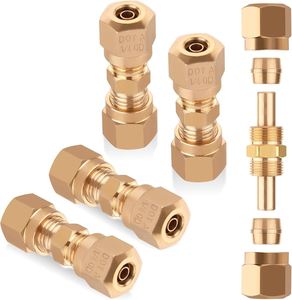 Conectores de manguera de freno de aire de latón Premium Accesorios de codo para vehículos comerciales Accesible a un precio razonable - Product Image 5