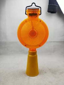 Luz de barricada <span class=keywords><strong>Led</strong></span> móvil con energía Solar temporal para garaje, luz intermitente de advertencia de construcción de cono inteligente para tráfico vial - Product Image 2