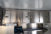 Gerobak Makanan Keliling SANSHELL FS300 Baja Anti Karat Terisolasi Dilengkapi Peralatan Lengkap untuk BBQ Pizza, Grosir Pabrik