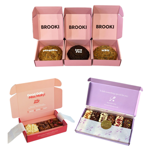 Tùy chỉnh sang trọng <span class=keywords><strong>Biscuit</strong></span> Quà Tặng thực phẩm <span class=keywords><strong>Cookie</strong></span> bao bì ngọt ngào <span class=keywords><strong>cookie</strong></span> giấy Bao bì hộp - Product Image 2