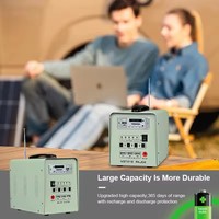 ALLTOP Système d'énergie solaire extérieur portable de petite taille et de grande capacité avec batterie au lithium Centrale solaire