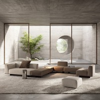 Meubles de salon modernes, canapé sectionnel sur mesure en bois de lariche pour salons, hôtels et appartements