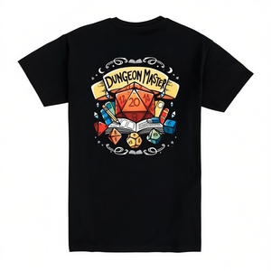 Camiseta Dungeon Master Dice, camiseta informal negra para hombre, camiseta para juegos - Product Image 2