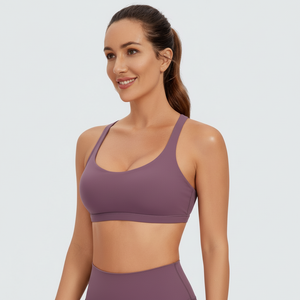 Sujetadores de Yoga de alto impacto sin costuras para mujer, sujetador push-up deportivo de algodón con diseño de Bikini sin espalda Sexy, conjuntos de sujetador y bragas - Product Image 1