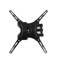 Support TV à mouvement complet réglable en acier laminé à froid Bras doubles Max VESA 400x400mm pour téléviseurs de 32 à 55 pouces Certifié CE Capacité de charge de 25 kg