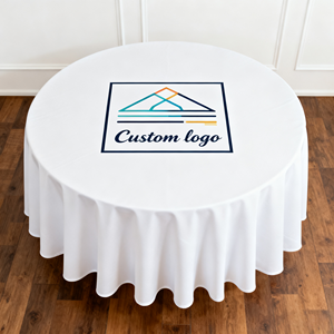 Bán buôn 200cm đường kính hiện đại dệt kim Khăn trải bàn in nhiều màu sắc cho khách sạn đám cưới Jacquard thêu mẫu - Product Image 3