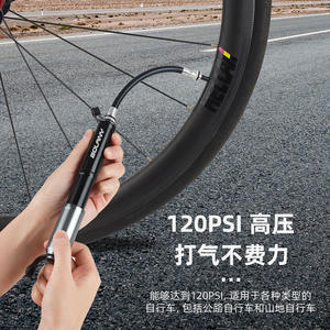 Bolany – Mini pompe à vélo 120Psi en alliage d'aluminium, Portable et léger, pour vélo de route et de montagne - Product Image 3