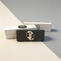 Boîte d'emballage de montre connectée avec logo personnalisé, boîte cadeau de luxe en carton rigide pour écouteurs, boîte en papier avec couvercle et base pour l'électronique