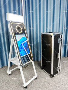Nuevo Espejo Fotográfico de 40 Pulgadas, Cabina de Fotos Portátil para Eventos, con Luz LED, Cámara e Impresora, para Bodas y Eventos - Product Image 4