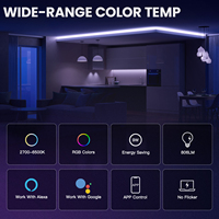 Ampoule LED intelligente Tuya BLE 9W, plafonnier LED RGB, compatible Alexa et Google Home, personnalisable, ampoule intelligente populaire pour la maison intelligente