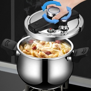 Bán Buôn Máy Rửa Chén An Toàn Chống Ăn Mòn 304 Thép Không Gỉ Súp Kho Chậu Thẳng Xoay Nắp Nồi Áp Suất - Product Image 2