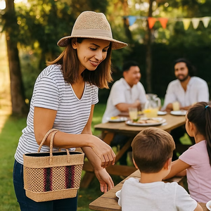 กระเป๋าถือสตรีหรูหราได้รับการออกแบบให้มีสายสะพายไหล่ที่สะดวกสบายและการตกแต่งภายในที่กว้างขวางสำหรับพกพาสิ่งของจำเป็นอย่างมีสไตล์ - Product Image 1