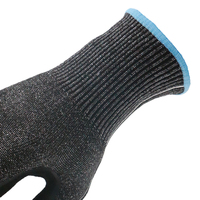 Gants de travail anti-coupure MaxiPact à double revêtement, résistance de niveau 4, industriels, sableux, niveau D, sécurité, anti-coupure, noirs, en nitrile