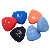Keyyou-coque de protection en Silicone pour clé Toyota YARIS, Vitz, RAV4, AURIS, Camry, Sienna, Corolla, Hilux, ramassage, porte-clé télécommande