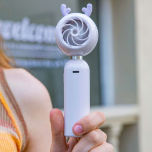 Ventilatore Portatile OEM ODM dal Design Accattivante, Mini Ventilatore ad Alta Velocità 20.000 RPM, 3000mAh, Leggero, Ricaricabile con Display LED - Product Image 5