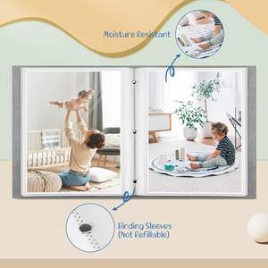 Album photo personnalisé en cuir auto-adhésif pour 100/200/300 photos - Product Image 3