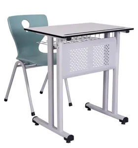 Low Price School Furniture Desk And Chair Student single school desk and chair For Children