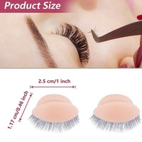 Extensions de cils pour modèle de Mannequin, accessoire cosmétique, 3 couleurs, pour la pratique du Volume, remplacement des yeux