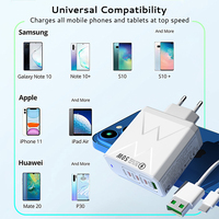 Adaptateur d'alimentation multi-ports USB 50W intelligent avec charge rapide Type-C PD QC4.0 et protection OTP OVP pour écouteurs