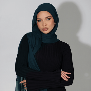 ฮิญาบยาวของผู้หญิง180*70ซม. ผ้าโมดอลผ้าอาหรับมุสลิมดีไซน์แบบทันทีทุกฤดูส่งตรงสีเวินโนว - Product Image 3