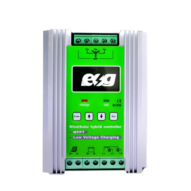 ESG 1kw to 10kw Wind Solar Hybrid System PWM MPPT Charge Controller Solar Controller for Wind Turbines