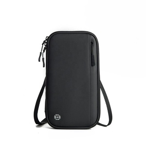 Housse de protection pour documents, <span class=keywords><strong>pochette</strong></span> à suspendre au cou, sac organisateur transversal pour <span class=keywords><strong>billets</strong></span> d'avion à l'étranger, sac à bandoulière, portefeuille de voyage, porte-cartes de passeport - Product Image 1