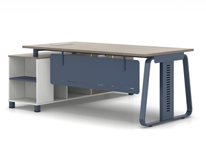 Custom Modular Manager Boss Steel Frame Workstation Moderno CEO Executive Office Desk - Product Image 4