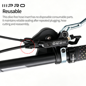 IIIPRO Tige <span class=keywords><strong>de</strong></span> <span class=keywords><strong>frein</strong></span> hydraulique pour vélo, <span class=keywords><strong>raccord</strong></span> rapide sans <span class=keywords><strong>olive</strong></span>, aiguille <span class=keywords><strong>de</strong></span> débit rapide FIBEAX pour <span class=keywords><strong>frein</strong></span> à disque hydraulique - Product Image 4